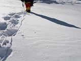 44 Climbing Sherpa Lal Singh Tamang Breaking Trail One Step At A Time Up The Slope To The Rock Band On The Climb To Lhakpa Ri Summit 